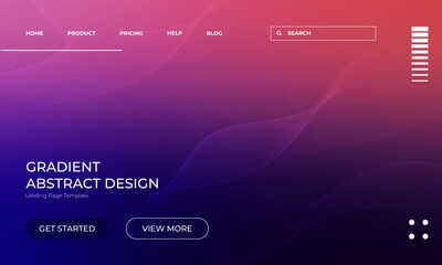 Abstract Colorful Gradient Vector Wallpaper for Landing Page