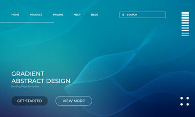 Visual Gradient Abstract Wallpaper Design for Landing Page Template