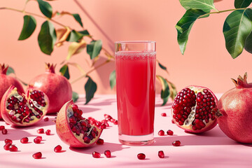 Fresh Pomegranate Juice Arrangement