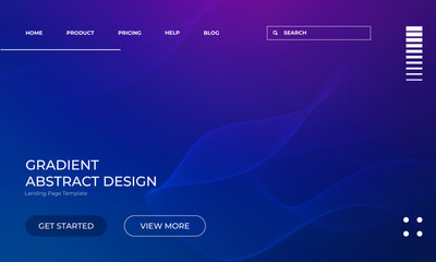 Gorgeous Sapphire Gradient Background for Landing Page Design