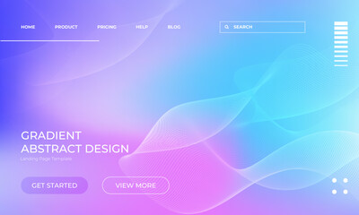 Abstract Vector Texture Gradient Background for Landing Page Design
