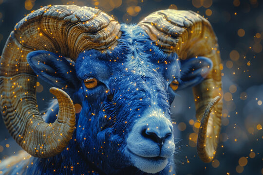 Starry Ram Portrait