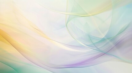 Elegant abstract background featuring a smooth blend of pastel colors flowing like silk, perfect for wallpaper or calm, soothing design themes