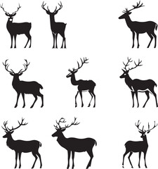 Obraz premium set of deer 