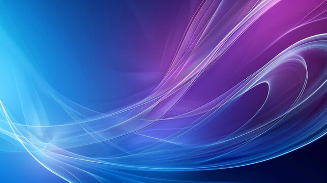 Elegant digital art featuring smooth swirls of blue and purple tones for design use