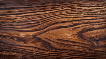 Deep Walnut Stain on Ash Wood, Enhanced Texture