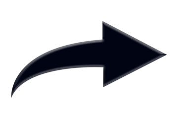 3d black arrow icon