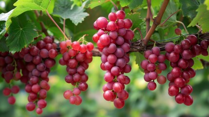 Ripe vineyard grapes ready for harvest