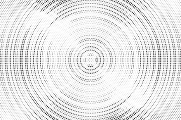 Dotted circular logo. circular concentric dots isolated on the white background. Halftone fabric design. Halftone circle dots texture. Vector design element for various purposes.	