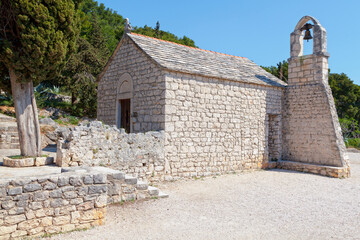 Fototapeta na wymiar The small church of St. Nicholas in Split