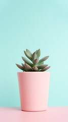 Cute succulents in pots