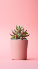 Cute succulents in pots