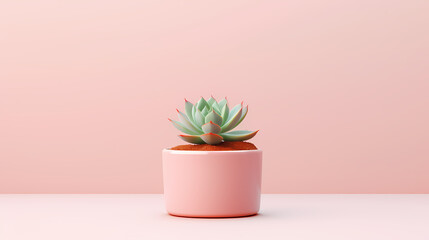 Cute succulents in pots