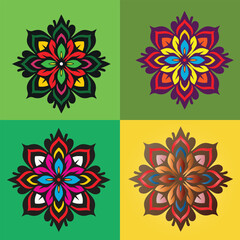 Colorful mandala background, multi color mandala design, Mandala design isolated, Beautiful mandala luxury design