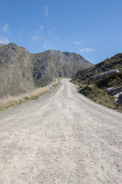The road leading to the summit of of the Swartberg Pass, South Africa