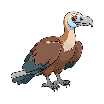 recommend clip art: Vulture Hand Drawn Cartoon Style Illustration