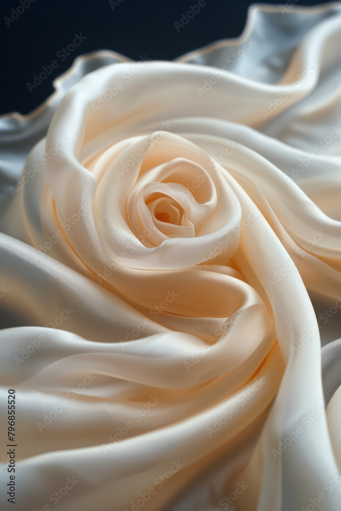 Aufkleber soft silk-like waves in a gentle ivory, conveying ease and smooth integration of new technologies,