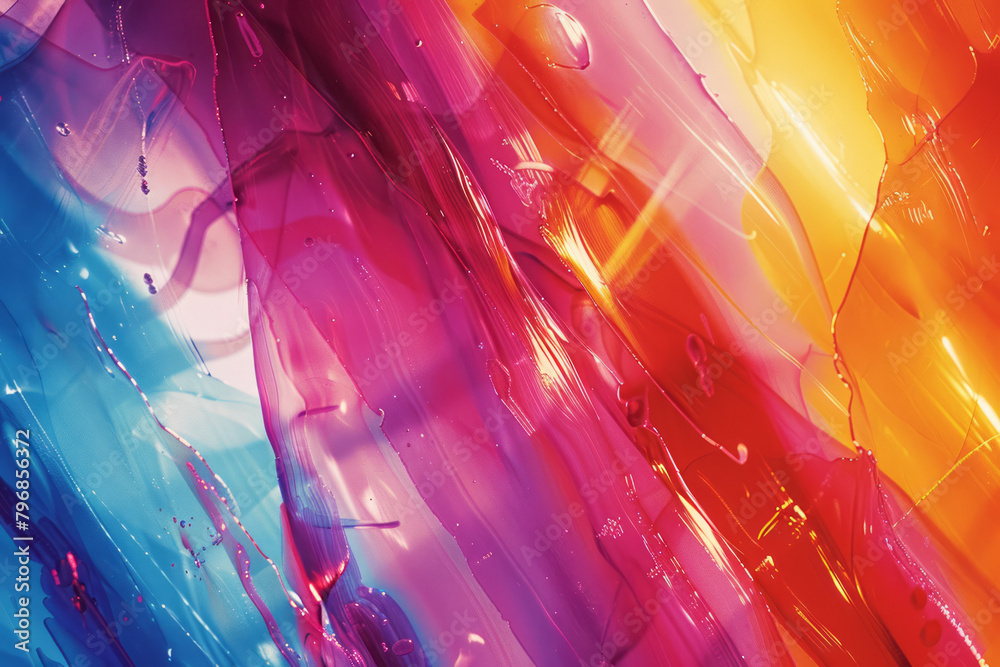 Fototapete design an abstract artwork featuring sharp, jagged lines that seem to pulse and flicker, using a pal