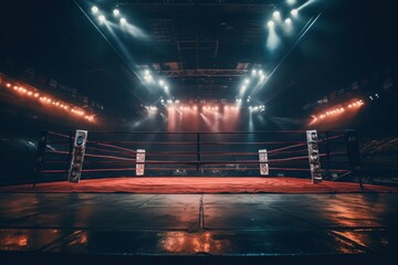 Boxing sports illuminated competition