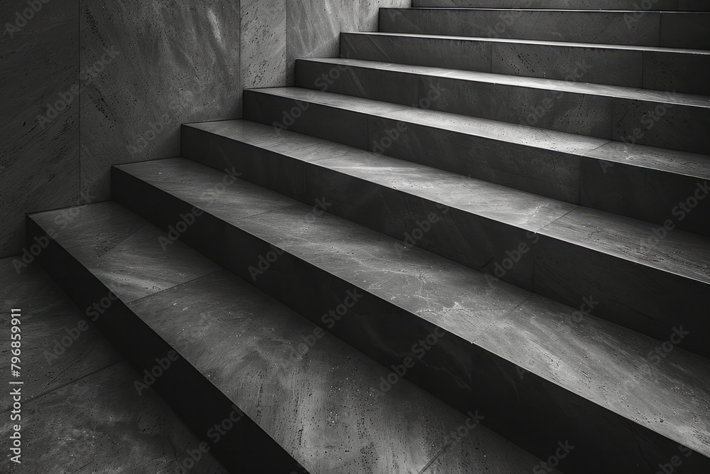 Leinwandbilder A series of angular chevrons, pointed and precise, creating a sharp, edgy background,