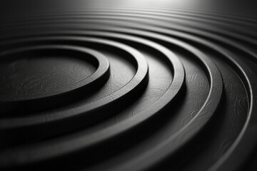 A series of concentric circles, fading from dark to light, creating a sense of depth and motion,