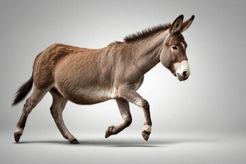 An image of a running Donkey
