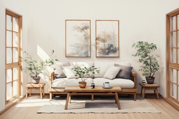 Fototapeta premium Room wood architecture furniture