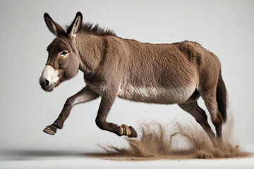 An image of a running Donkey