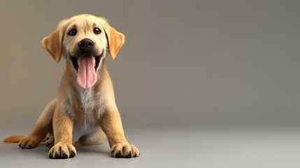 Here is a description for the image:  This is a photo of a cute golden retriever puppy.