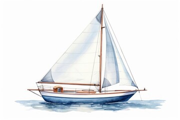 Fototapeta premium Sailboat watercraft vehicle dinghy