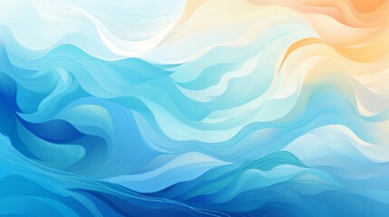 Abstract background with sea and waves with foam	
