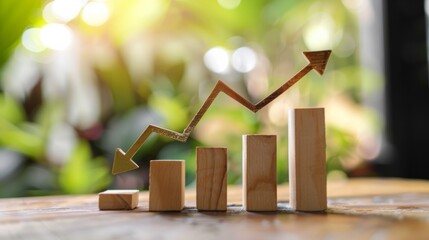 A photo of a graph showing a steady upward trend, symbolizing successful investment growth.