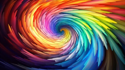 Rainbow spiral waves