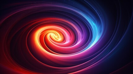 Obraz premium Rainbow spiral waves
