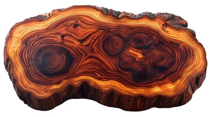 A piece of cedar wood resembling a tree trunk