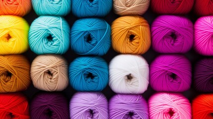 colorful balls of threads.