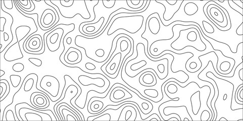 Contour map background. Geography scheme and terrain. Topography grid map. Stylized topographic contour map. Geographic line mountain relief. Abstract lines or wavy backdrop background.