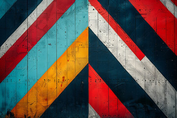 A dynamic arrangement of zigzag lines, creating a lively and energetic pattern ideal for contemporary settings,