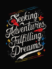 Typography with a unique colorful vector design pattern