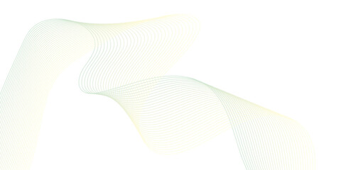 Abstract backdrop with colorful wave gradient lines on white background. Modern technology background, wave design. Vector illustration.
