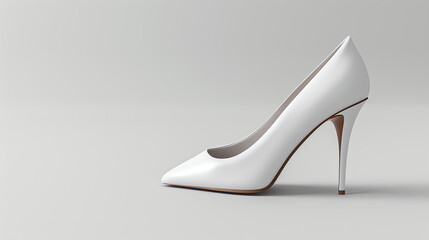 A sleek and stylish white stiletto heel. The perfect shoe for a night out on the town.