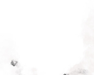 Smoke or fog. Abstract gray and white clouds on a transparent background. In the middle there is a consolidated place. 