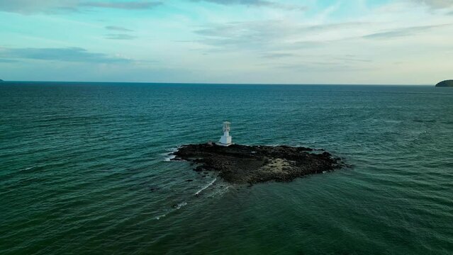 Ships at the pier and lighthouse. Part 3