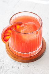 Sanguinello Cocktail with blood orange