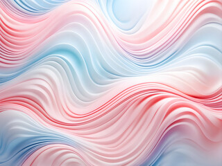 Obraz premium Soft Harmony: Abstract Pastel Patterns for Serene Design. Wavy Lines & Shapes. generative AI
