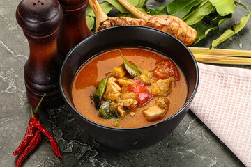 Thai traditional Tom Yum with chicken