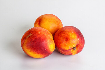 Ripe sweet juicy fresh red nectarines