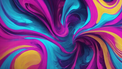 Abstract compositions exploring the fantastical nature of fluid dynamics, with swirling patterns and vivid colors like liquid neon, fluidic fuchsia, kinetic cyan, and aqueous azure ULTRA HD 8K