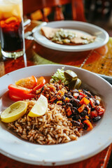 Delightful Plate of Gallo Pinto, Culinary World Tour, Food and Street Food