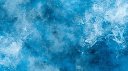 Fototapeta na wymiar Ethereal blue smoke cloud texture for artistic backgrounds